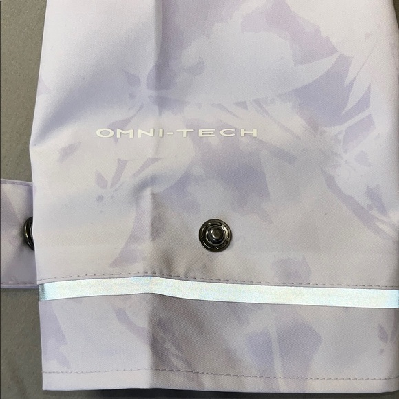 NWT Columbia Women’s Light Purple and White Hooded Raincoat S - Picture 5 of 7